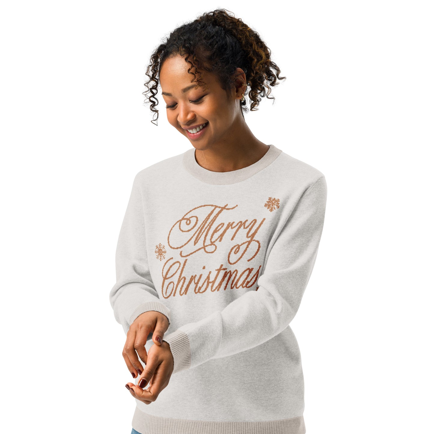 Gilded Elegance Holiday Sweater